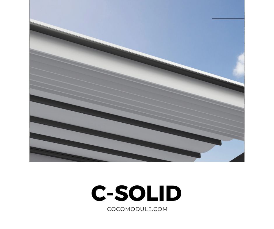 C-SOLID, pergole, pergole tarasowe, pergole aluminiowe, solidna konstrukcja, dach elektryczny, producent pergoli