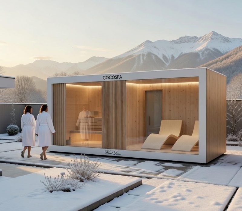 Sauna ogrodowa Berlin 500 - COCOSPA producent COCOMODULE premium luksusowa wellness