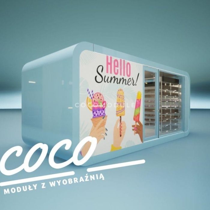 Kontener, lodziarnia, kawiarnia, sklep, biuro, restauracja, Budynki modułowe gastronomiczne