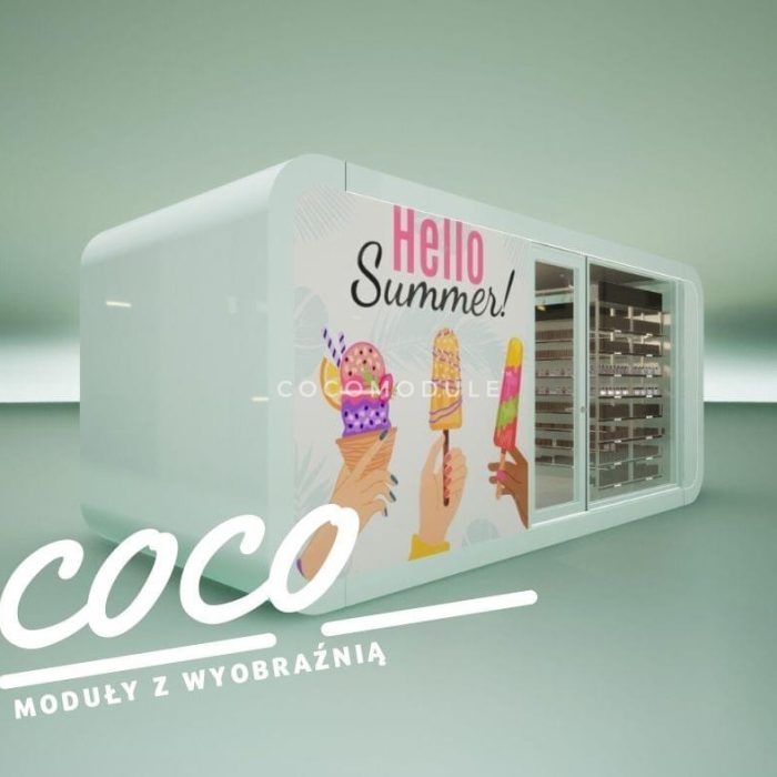 Kontener, lodziarnia, kawiarnia, sklep, biuro, restauracja, Budynki modułowe gastronomiczne